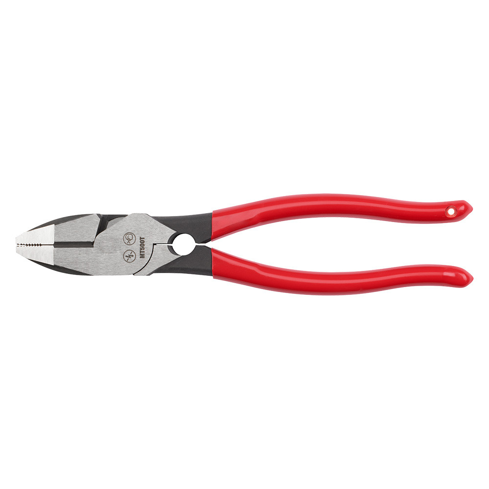 Milwaukee MT500T 9in Lineman's Dipped Grip Pliers with Thread Cleaner