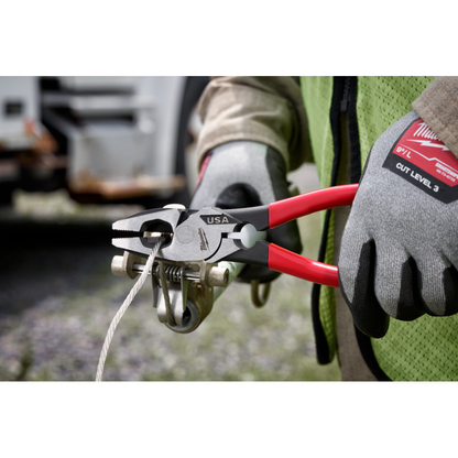 Milwaukee MT500T 9in Lineman's Dipped Grip Pliers with Thread Cleaner