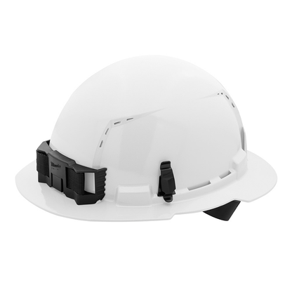 Milwaukee 48-73-1201 BOLT White Type 1 Class C Full Brim Vented Hard Hat with 4 Point Ratcheting Suspension