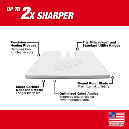 Milwaukee 48-22-1934 Carton Utility Knife Blades - 5pk