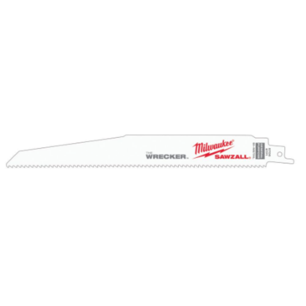 Milwaukee 48-01-2706 9” 7/11 TPI Wrecker Multi-Material SAWZALL Reciprocating Blade