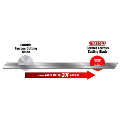 Diablo Steel Demon 14-inch x 72 Tooth Carbide Tipped Circular Saw Blade for Metal Cutting