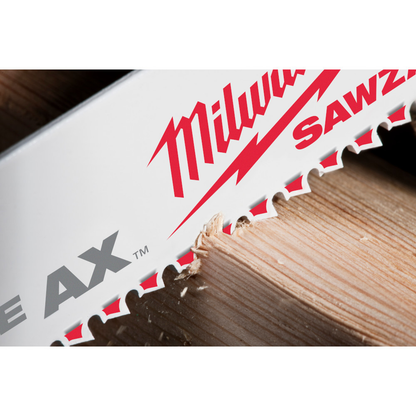 Milwaukee 48-00-5021 SAWZALL THE AX 6in 5 TPI Nail Embedded Wood Cutting Blades - 5pk