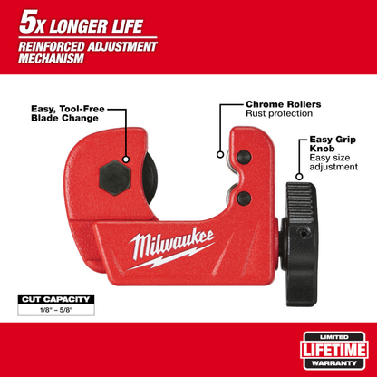 Milwaukee 48-22-4250 1/2in Mini Copper Tubing Cutter