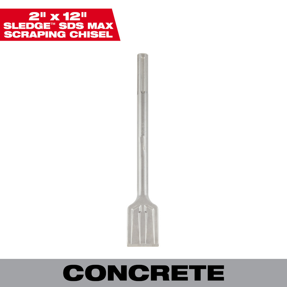 Milwaukee 48-62-4089 2in x 12in SDS MAX SLEDGE Scraping Chisel