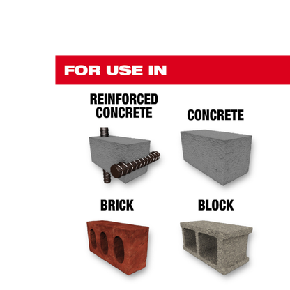 Milwaukee 48-20-3993 2in x 18in x 23in MX4 4-Cutter SDS-MAX Rotary Hammer Drill Bit
