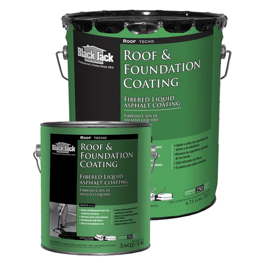 BLACK JACK®  Fibered Liquid Asphalt Roof & Foundation Coating
