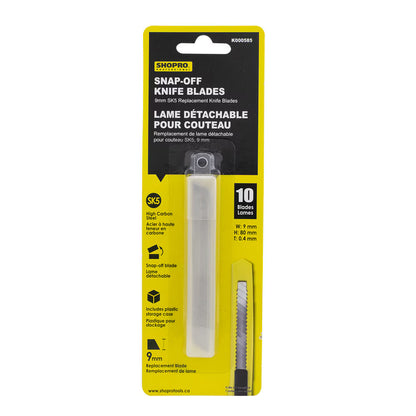 10-Piece 9 mm Replacement Snap-Off Knife Blades