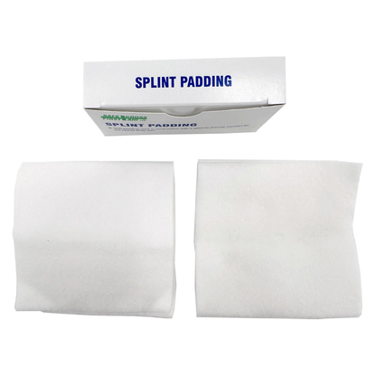 LEO L-02029 Splint Padding 4x8 open English box with 2 soft padding pieces