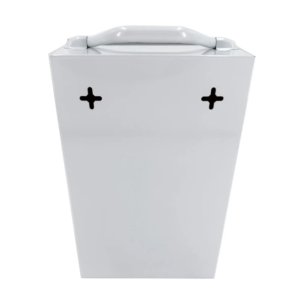 LEO Metal Box 7¾x11½x4 1⁄16 inch - White