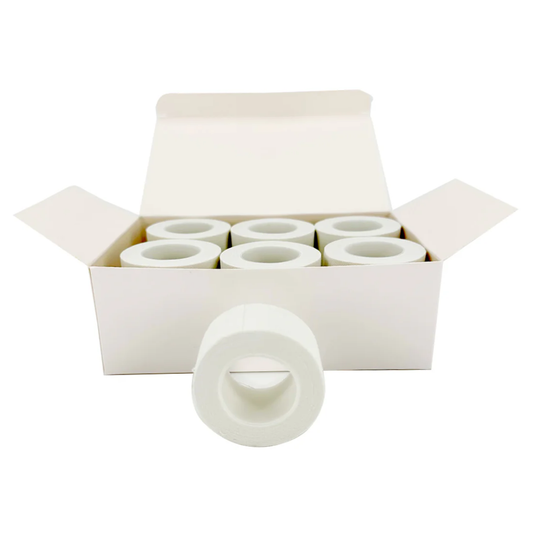 LEO Adhesive Tape White Fabric