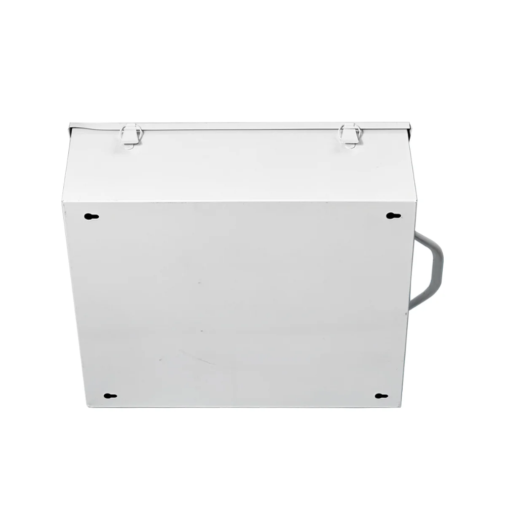 LEO Metal Box (9FX) with Partition 16.5x14x6 inch - White