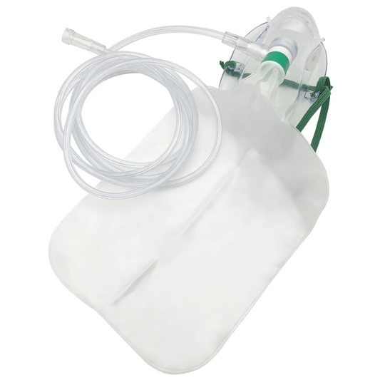 LEO Oxygen Mask (Adult) with Non-Rebreather & 7' (2.1m) Oxygen Tubing