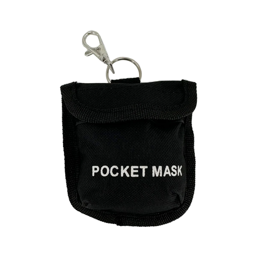 LEO Bag, Black Key Chain Style With Belt Loop F/ CPR Mask