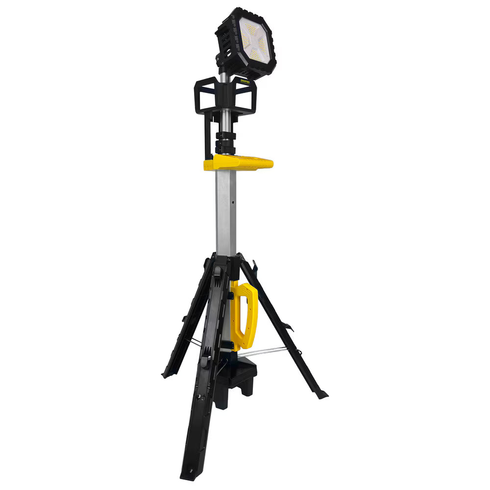 Shopro L002924 Cordless LED Tripod Work Light, 10,000LM