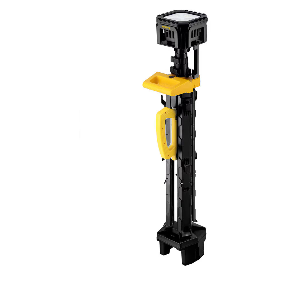 Shopro L002924 Cordless LED Tripod Work Light, 10,000LM
