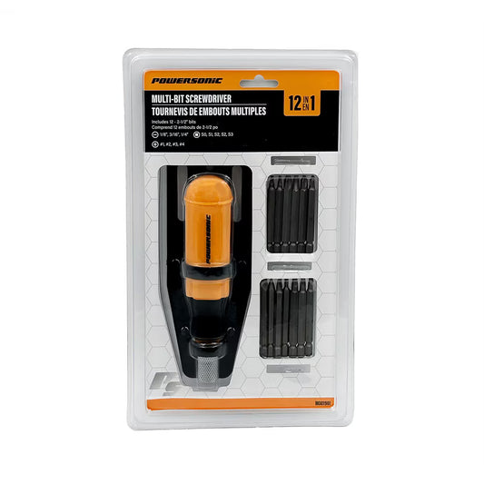12-in-1 Multi-Bit Screwdriver for Versatile Fastening
