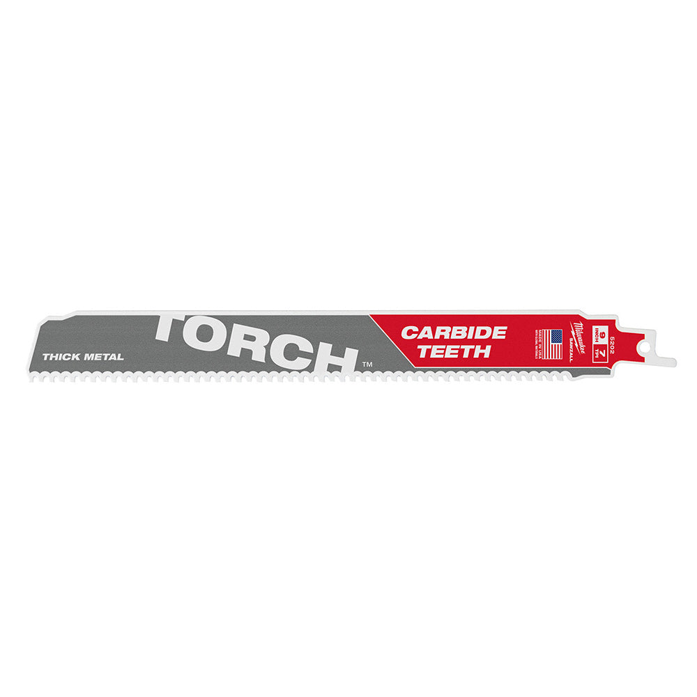 Milwaukee 48-00-5202 SAWZALL THE TORCH 9in 7 TPI Metal Cutting Blade with Carbide Teeth