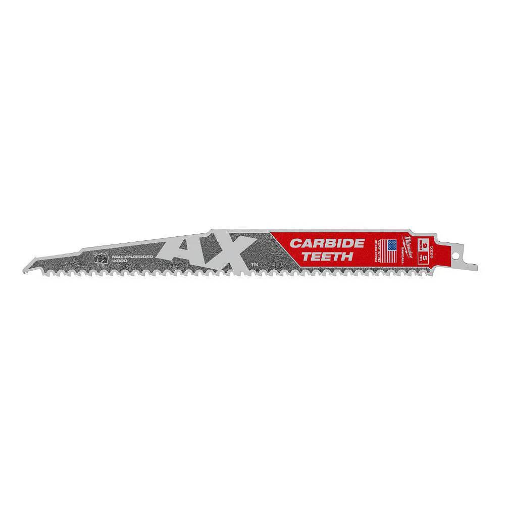 Milwaukee 48-00-5226 SAWZALL THE AX 9in 5 TPI Reciprocating Saw Blade with Carbide Teeth