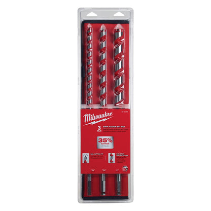 Milwaukee 48-13-3000 3pc 18in Ship Auger Bit Set