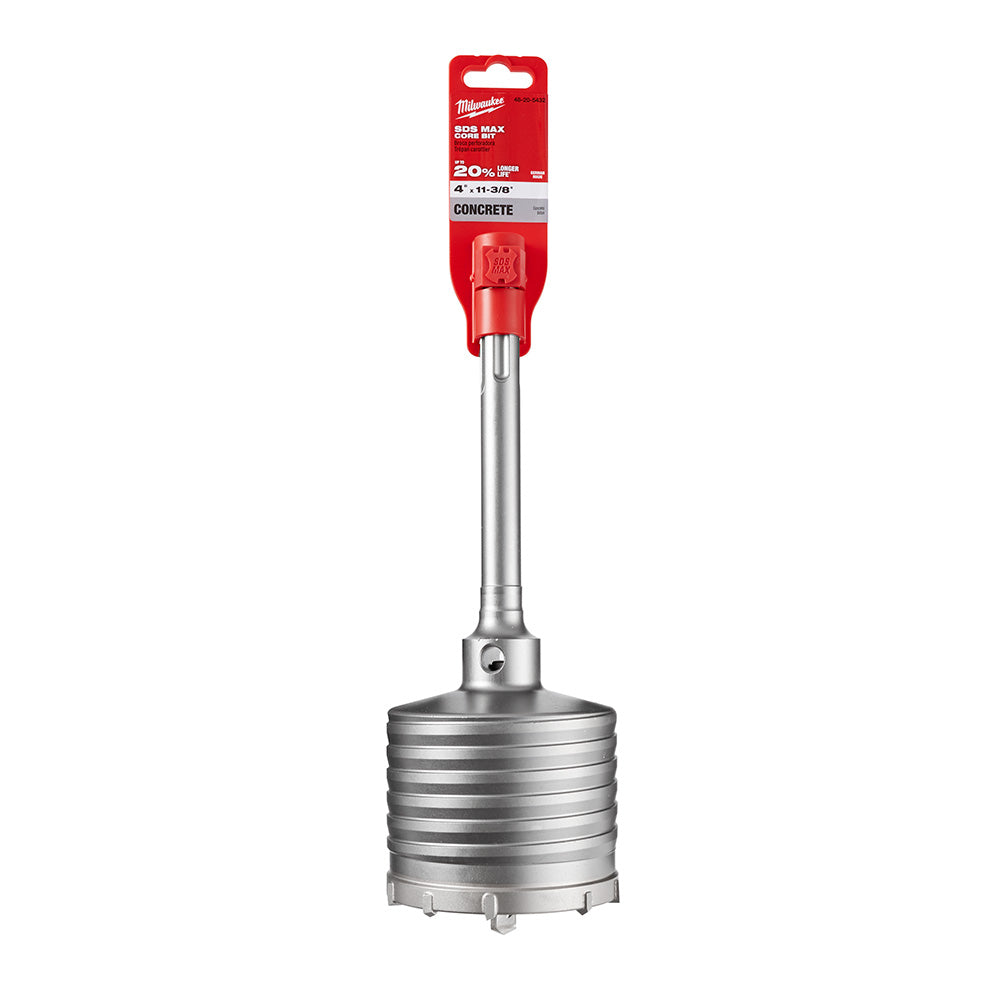 Milwaukee 48-20-5432 4in x 11-3/8in One-Piece SDS-MAX Core Bit