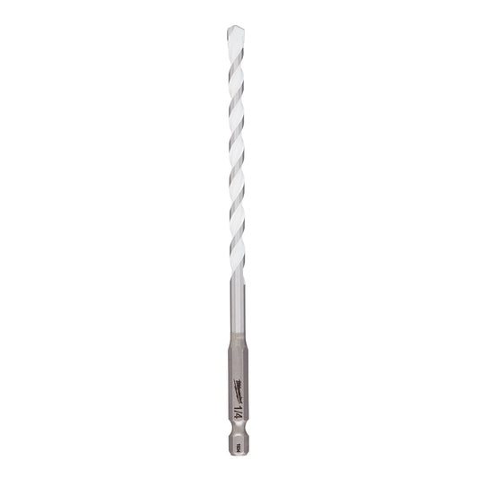 Milwaukee 48-20-8886 SHOCKWAVE 1/4in x 6in Carbide Multi-Material Drill Bit