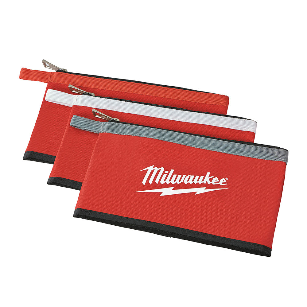 Milwaukee 48-22-8193 3pc 12in Zipper Pouch Set