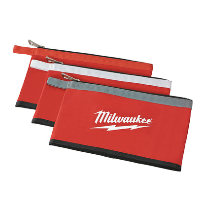 Milwaukee 48-22-8193 3pc 12in Zipper Pouch Set