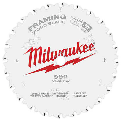 Milwaukee 48-41-0720 7-1/4in 24T Framing Circular Saw Blade