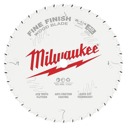 Milwaukee 48-40-0822 8-1/4in 40T Framing Circular Saw Blade
