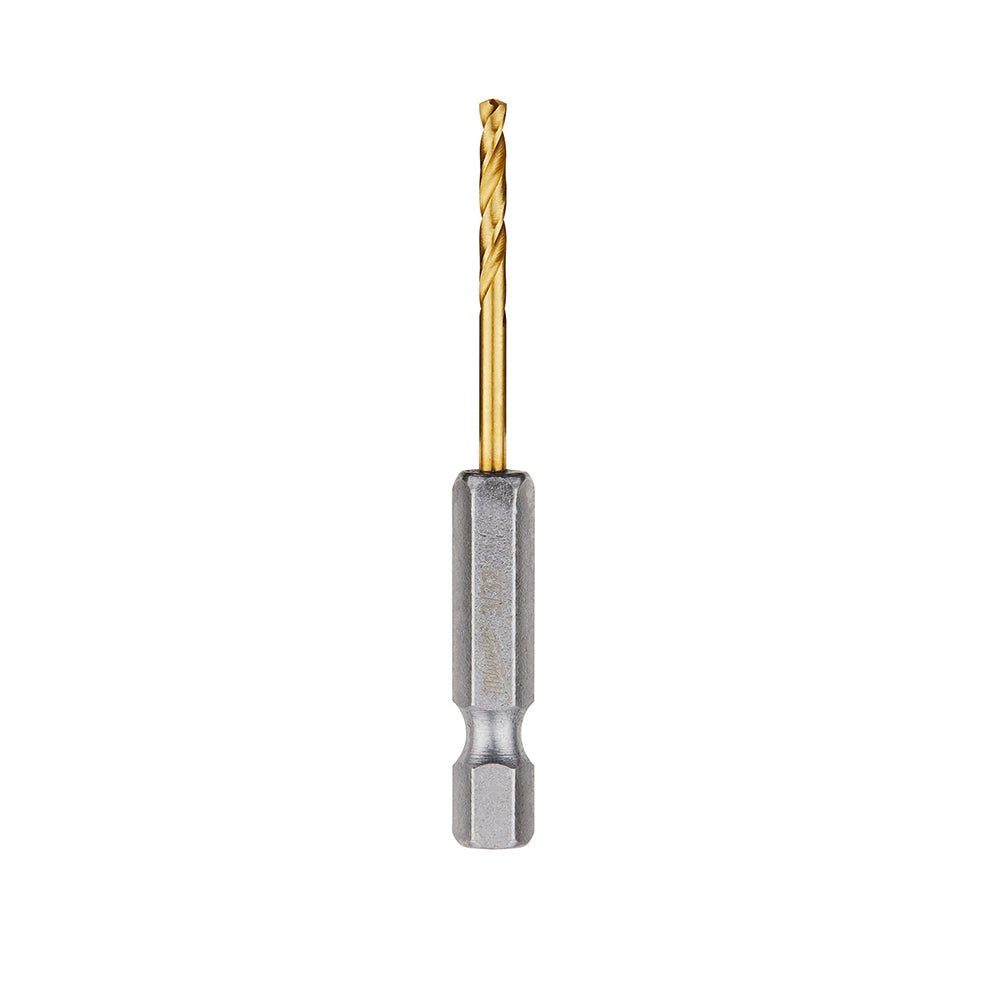 Milwaukee 48-89-4603 SHOCKWAVE 3/32in Titanium Drill Bits with RED HELIX - 2 Pack