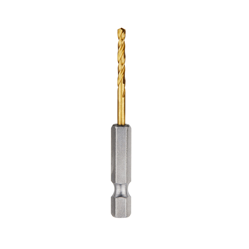 Milwaukee 48-89-4604 SHOCKWAVE 7/64in Titanium Drill Bits with RED HELIX - 2 Pack