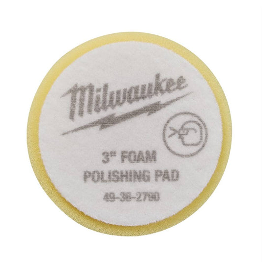 Milwaukee 49-36-2790 3in Yellow Foam Polishing Pad