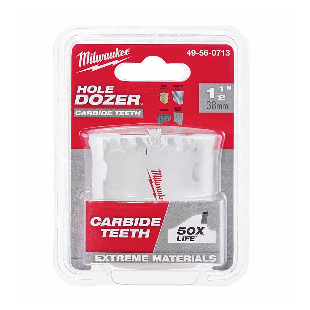 Milwaukee 49-56-0713 HOLE DOZER 1-1/2in Hole Saw with Carbide Teeth