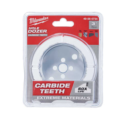Milwaukee 49-56-0734 HOLE DOZER 3in Hole Saw with Carbide Teeth