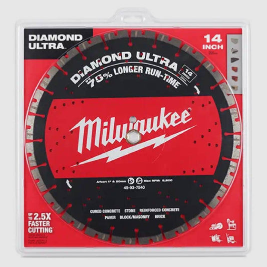 Milwaukee 49-93-7540 14in Diamond Ultra Segmented Blade