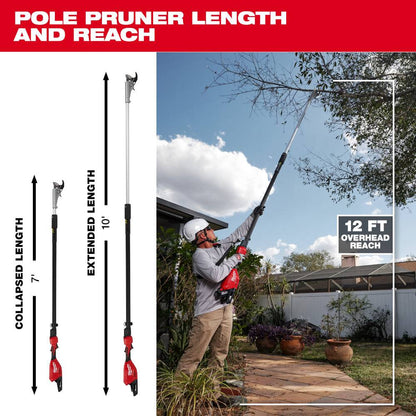 Milwaukee 3008-20 M18 FUEL Cordless Brushless Telescoping Pole Pruning Shears (Tool Only)
