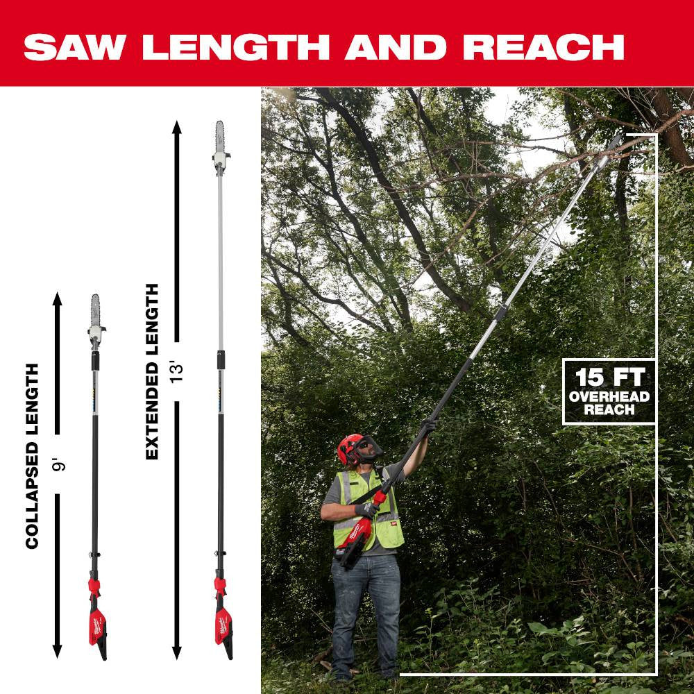 Milwaukee 3013-21 M18 FUEL Cordless Brushless Telescoping Pole Saw Kit