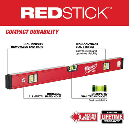 Milwaukee MLBX48 48in REDSTICK Box Level