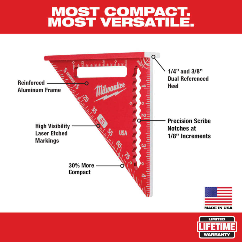 Milwaukee SQ040 4-1/2in Compact Trim Square