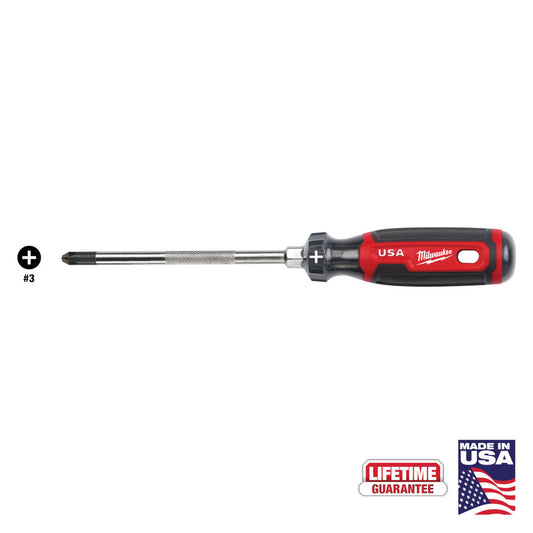 Milwaukee MT203 Cushion Grip 6in x #3 Phillips Screwdriver