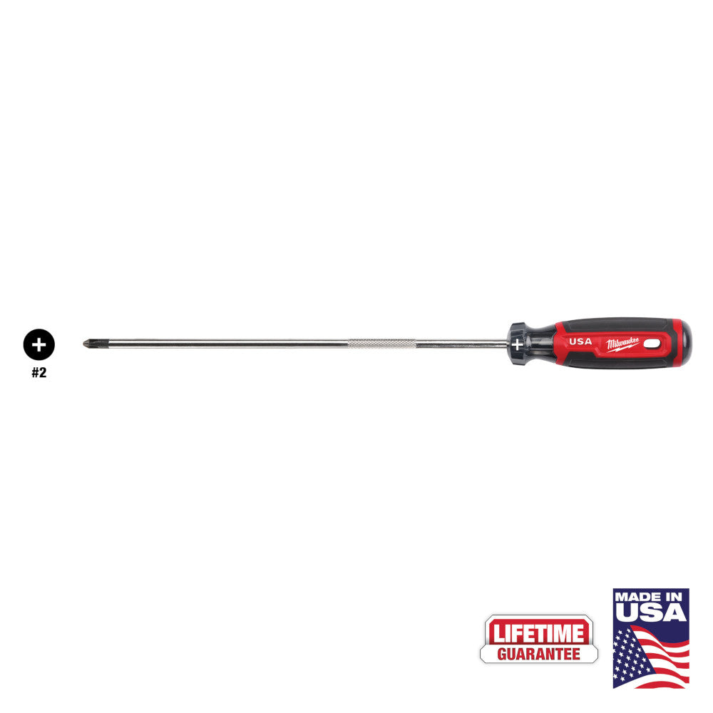 Milwaukee MT204 Cushion Grip 10in x #2 Phillips Screwdriver