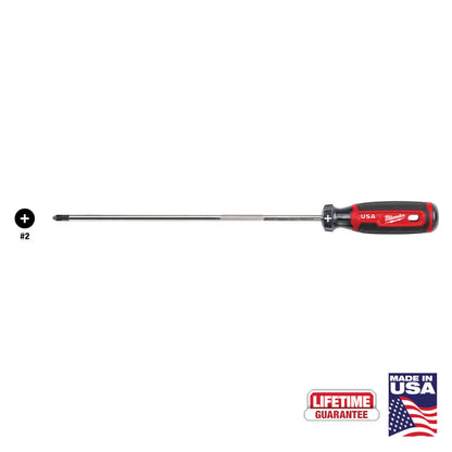 Milwaukee MT204 Cushion Grip 10in x #2 Phillips Screwdriver
