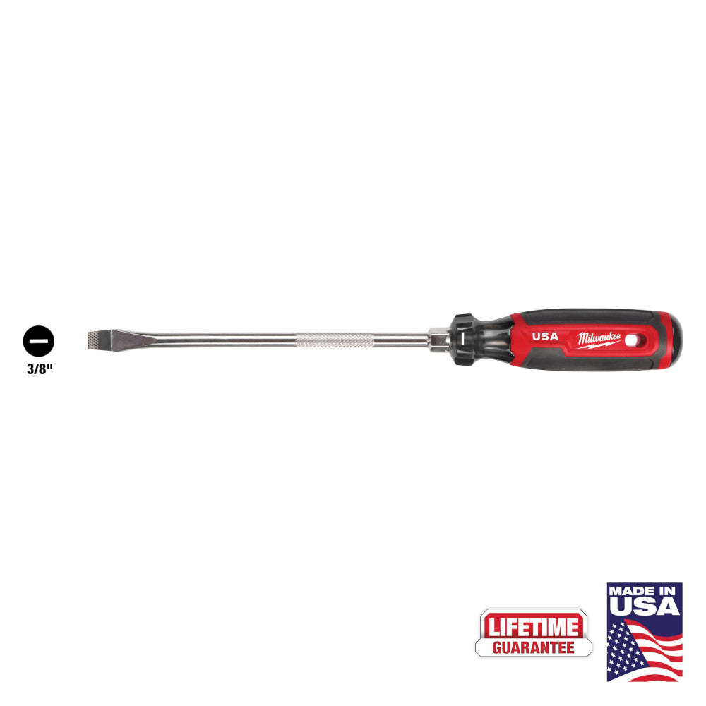 Milwaukee MT209 Cushion Grip 8in x 3/8in Slotted Screwdriver