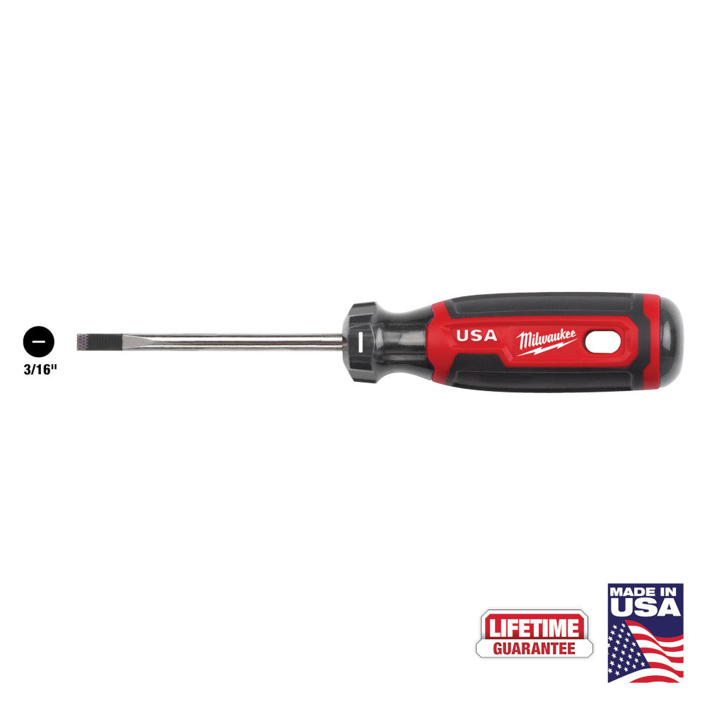 Milwaukee MT211 Cushion Grip 3in x 3/16in Cabinet Screwdriver