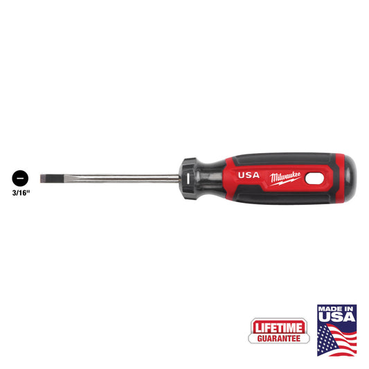 Milwaukee MT211 Cushion Grip 3in x 3/16in Cabinet Screwdriver