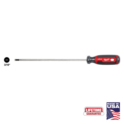 Milwaukee MT213 Cushion Grip 8in x 3/16in Cabinet Screwdriver