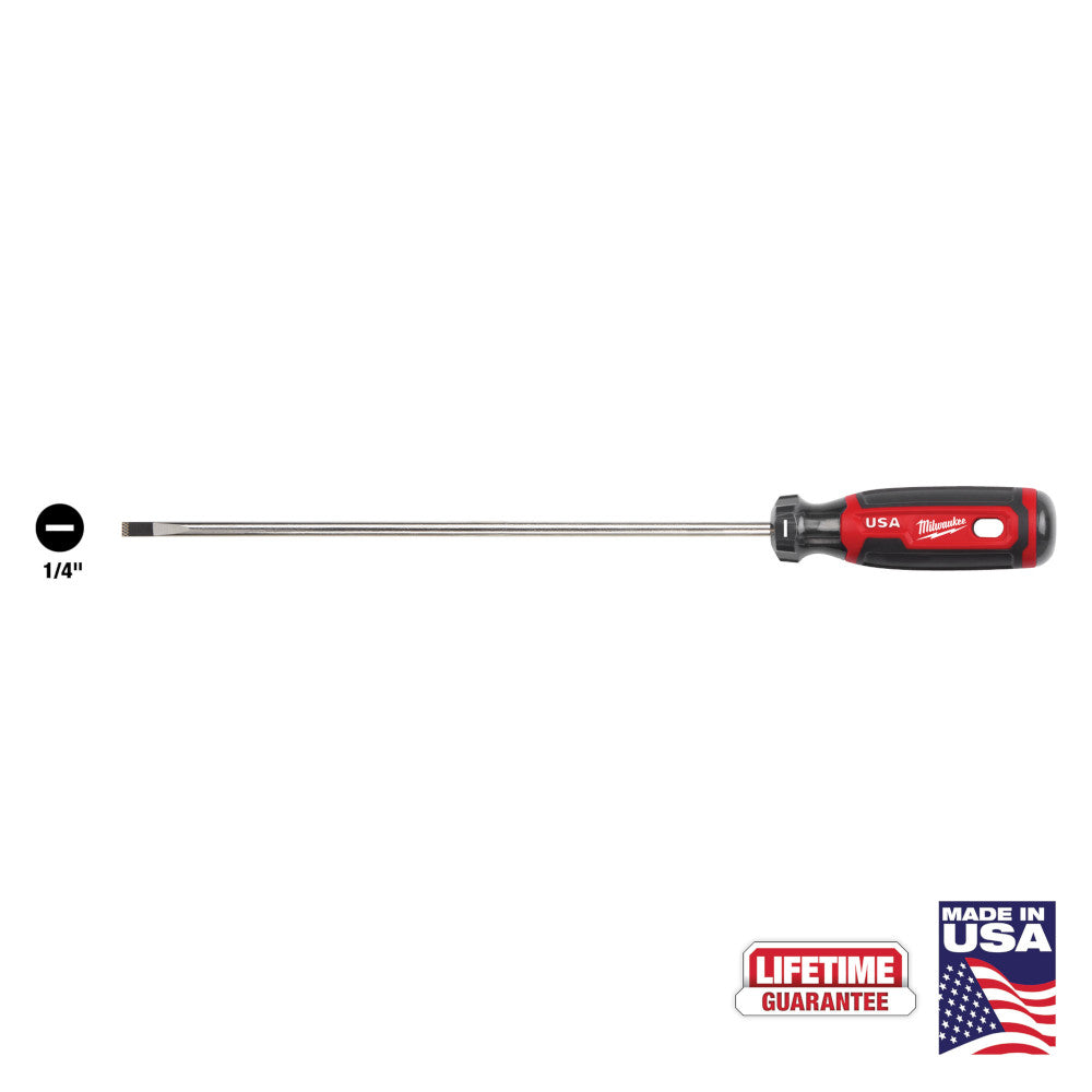 Milwaukee MT214 Cushion Grip 10in x 1/4in Cabinet Screwdriver