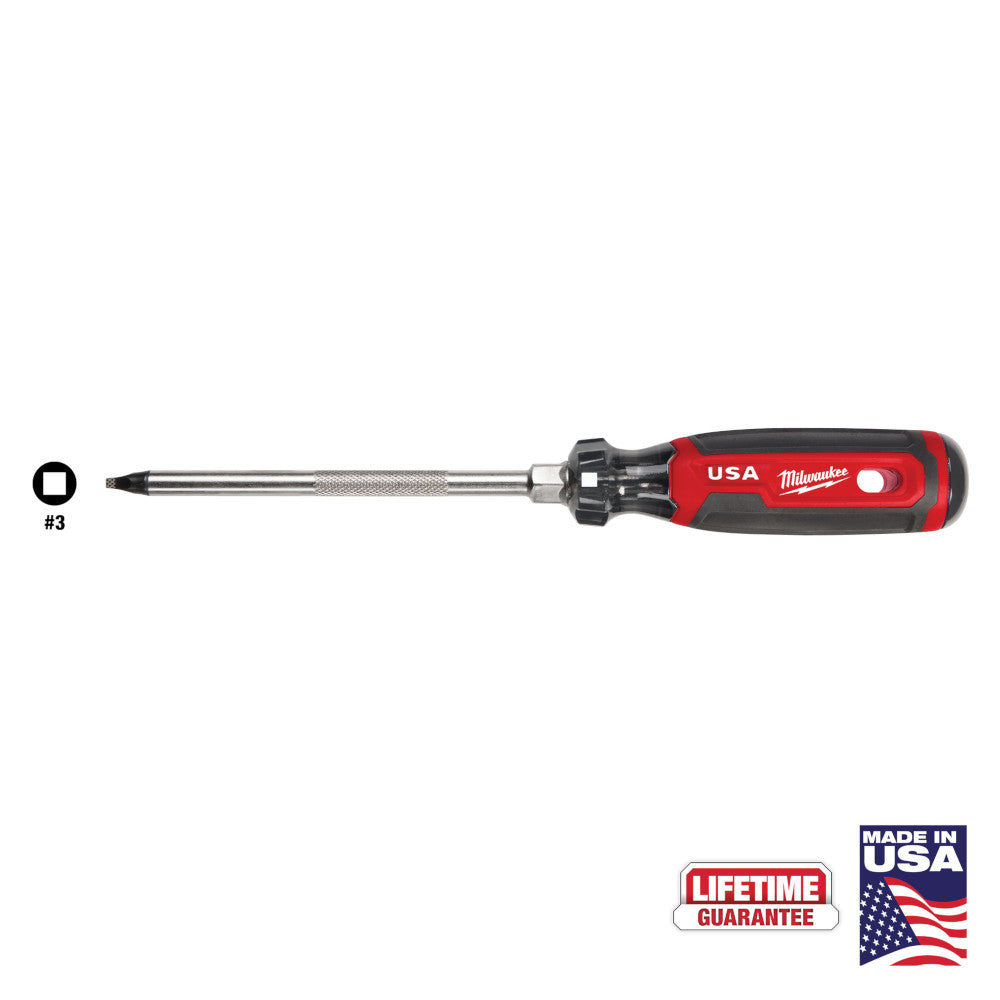 Milwaukee MT219 Cushion Grip 6in x #3 Square Screwdriver