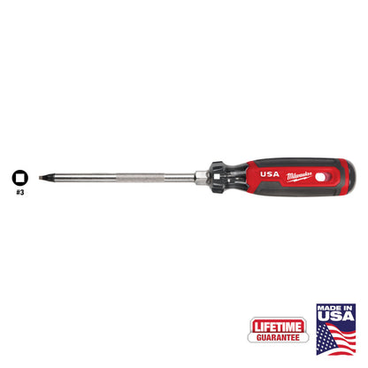 Milwaukee MT219 Cushion Grip 6in x #3 Square Screwdriver
